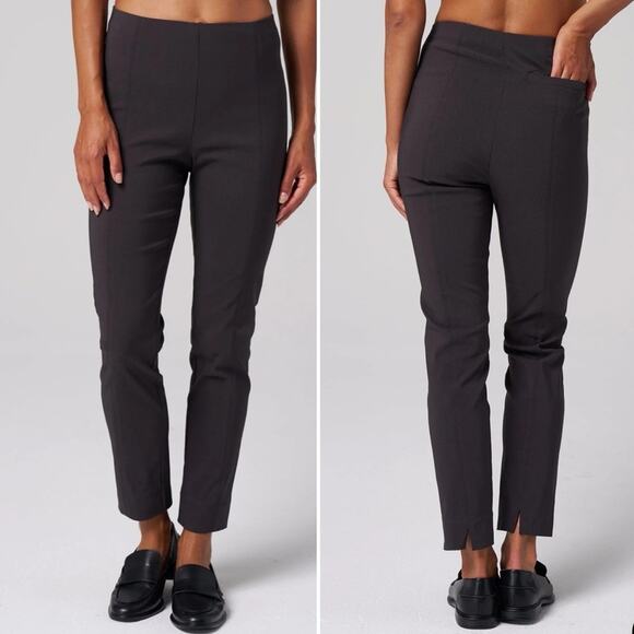 NWT Franne Golde All‎ Seasons Slim Ankle Magic Pant Carbon Gray Size Small - Picture 1 of 11